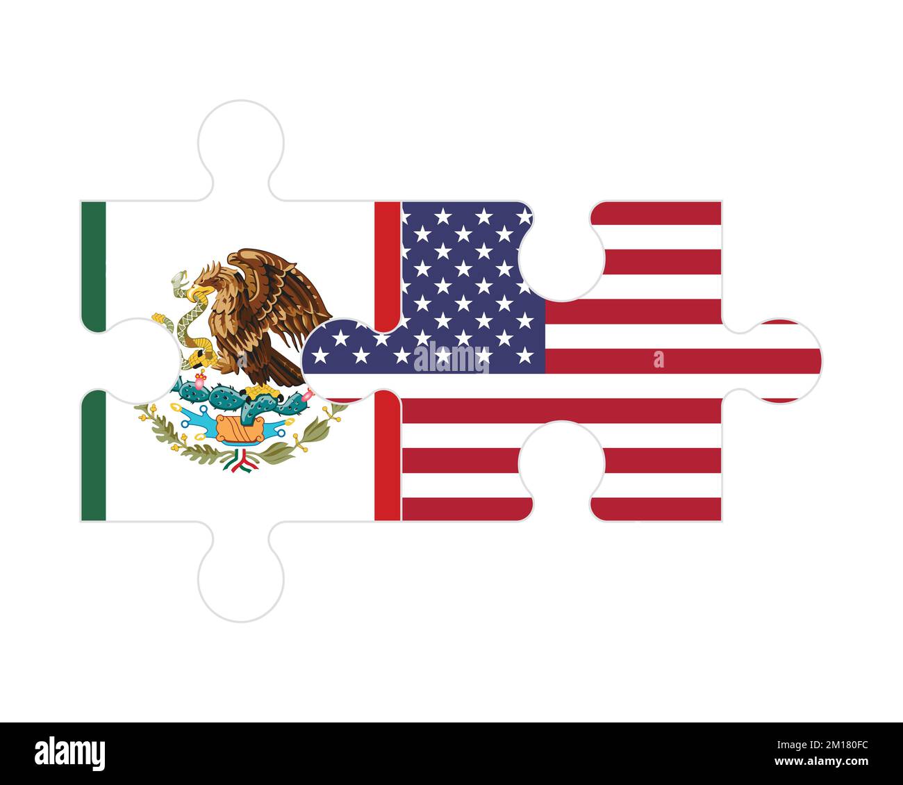 Rompecabezas de la bandera mexicana fotografías e imágenes de alta