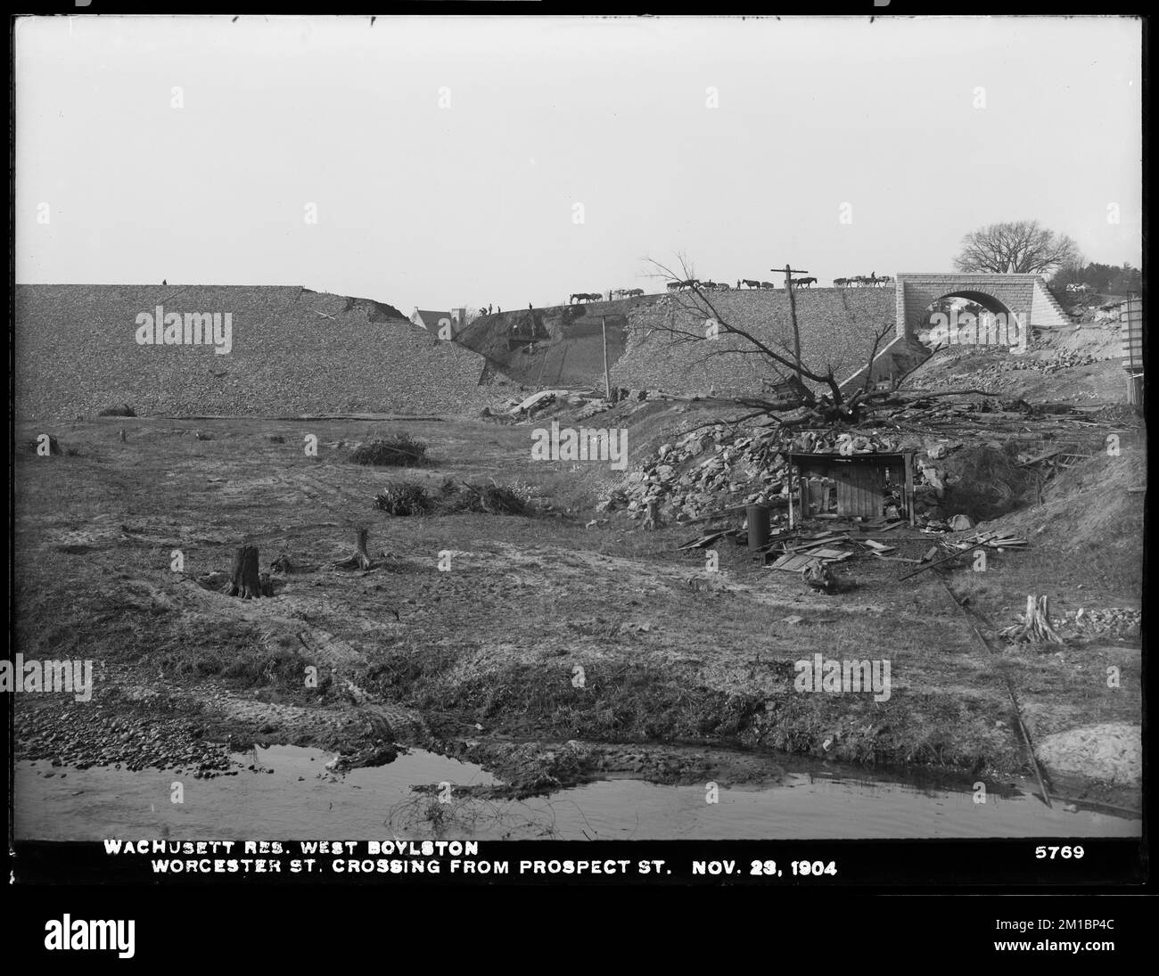 Embalse Whort, cruce de la calle Worcester, de la calle Prospect, West