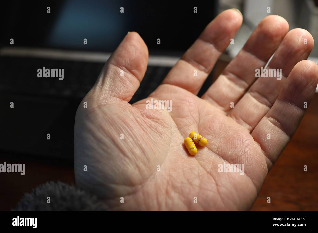 Sendai, Miyagi, Japón, Diciembre 2022. Foto del medicamento atomoxetina