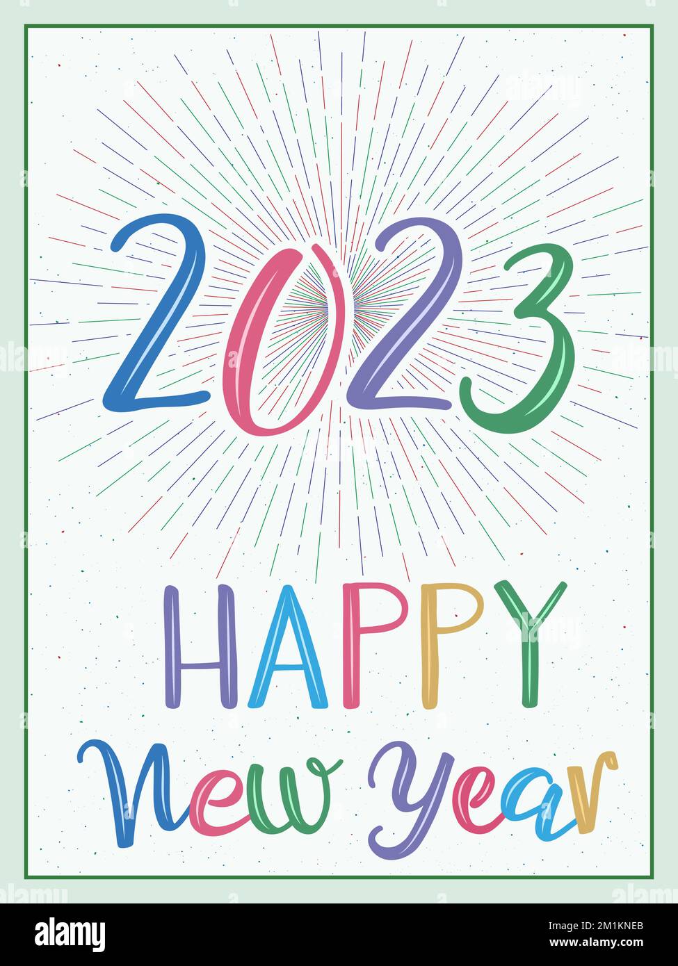 Feliz año nuevo Ilustración vectorial con origami 2023 años Números Bunny  Annual animal zodiaco signo de 2023 en el calendario chino. Año del Imagen  Vector de stock - Alamy