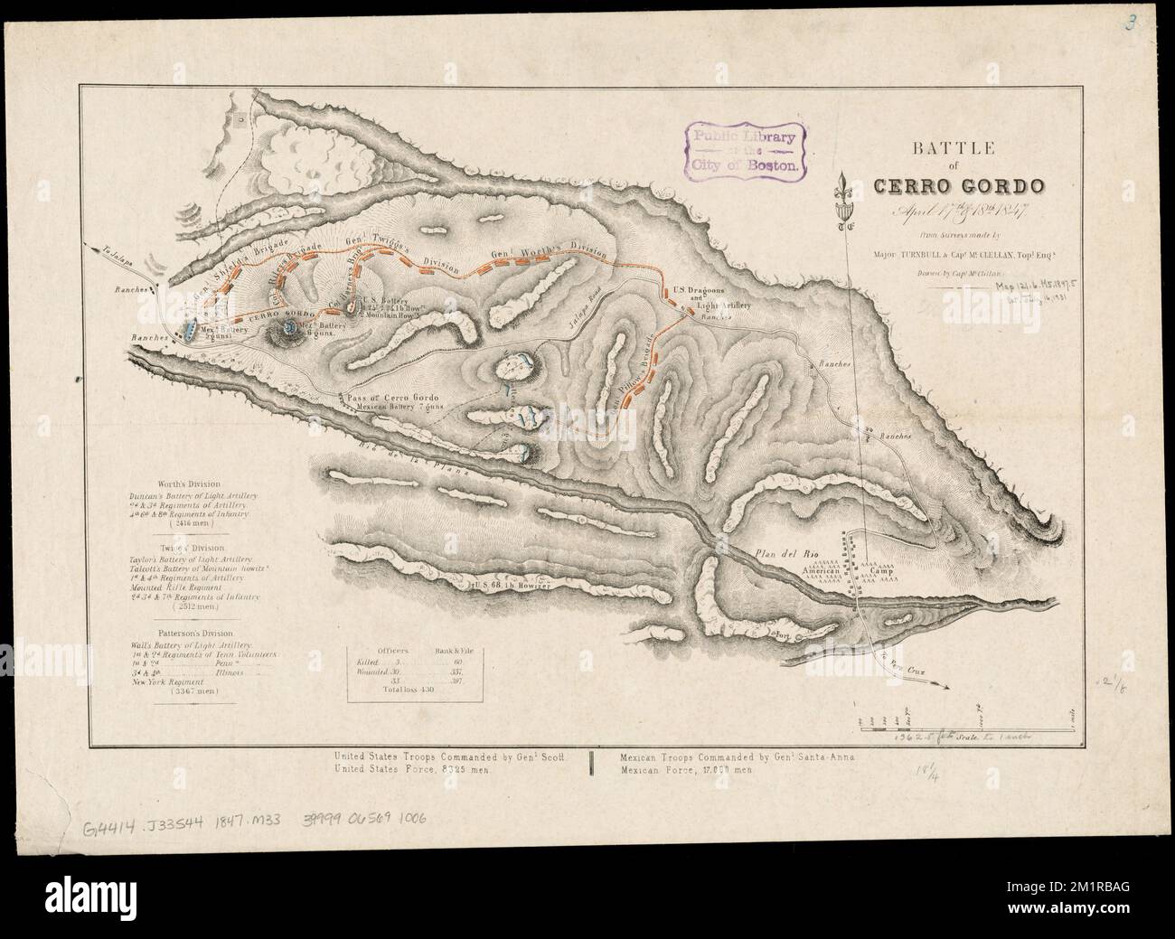 Batalla de Cerro Gordo, 17th y 18th 1847 de abril , Cerro Gordo