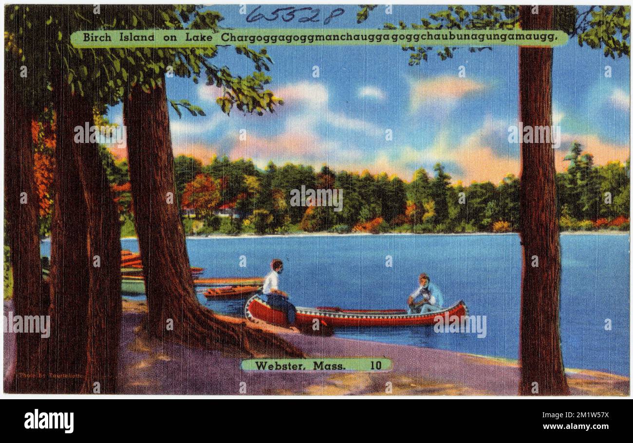 Birch Island en el Lago Chargoggaggmanchauggagoggchaubunagungamaugg