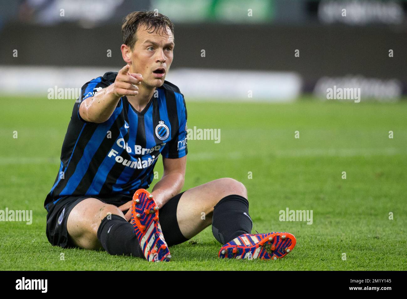 Soccer - UEFA Champions League - Play Offs - Second Leg - RSC Anderlecht v  Olympique Lyonnais - Constant Vanden Stock Stadium. Tom De Sutter, RSC  Anderlecht Stock Photo - Alamy