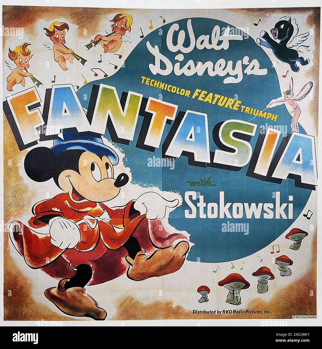 FANTASIA 1940 serie de dibujos animados musicales de Walt Disney Foto de stock