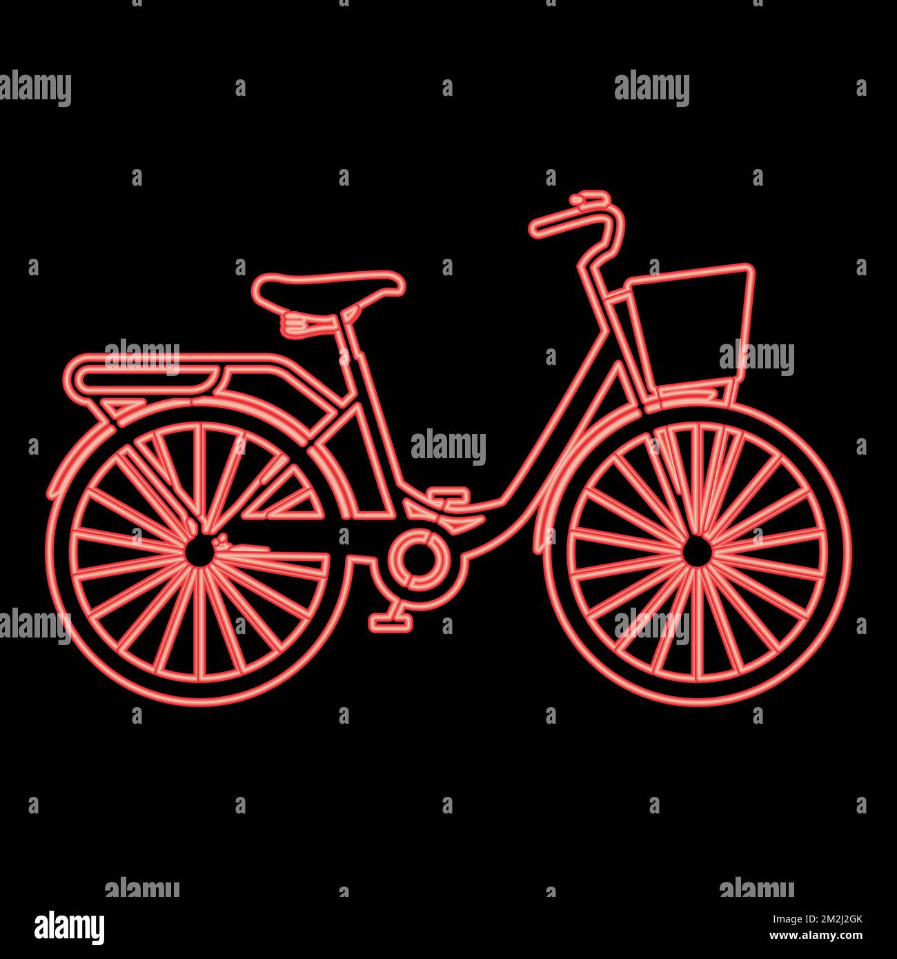 Cesta de bicicleta para mujer Imágenes vectoriales de stock - Alamy