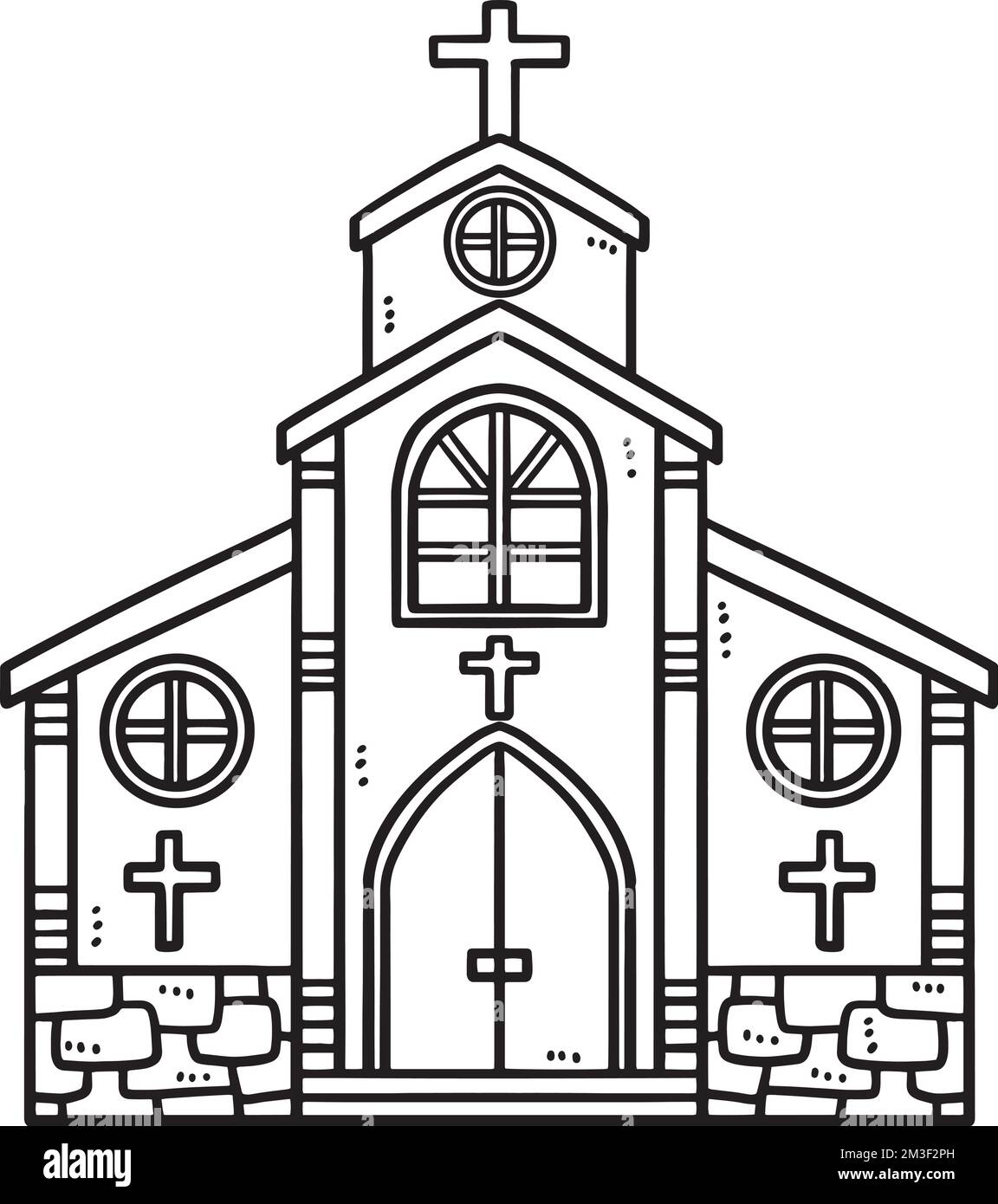Página de Colorear Aislada de la Iglesia Cristiana para Niños Imagen Vector de stock - Alamy Página de Colorear Aislada de la Iglesia Cristiana para Niños Imagen Vector de stock - Alamy