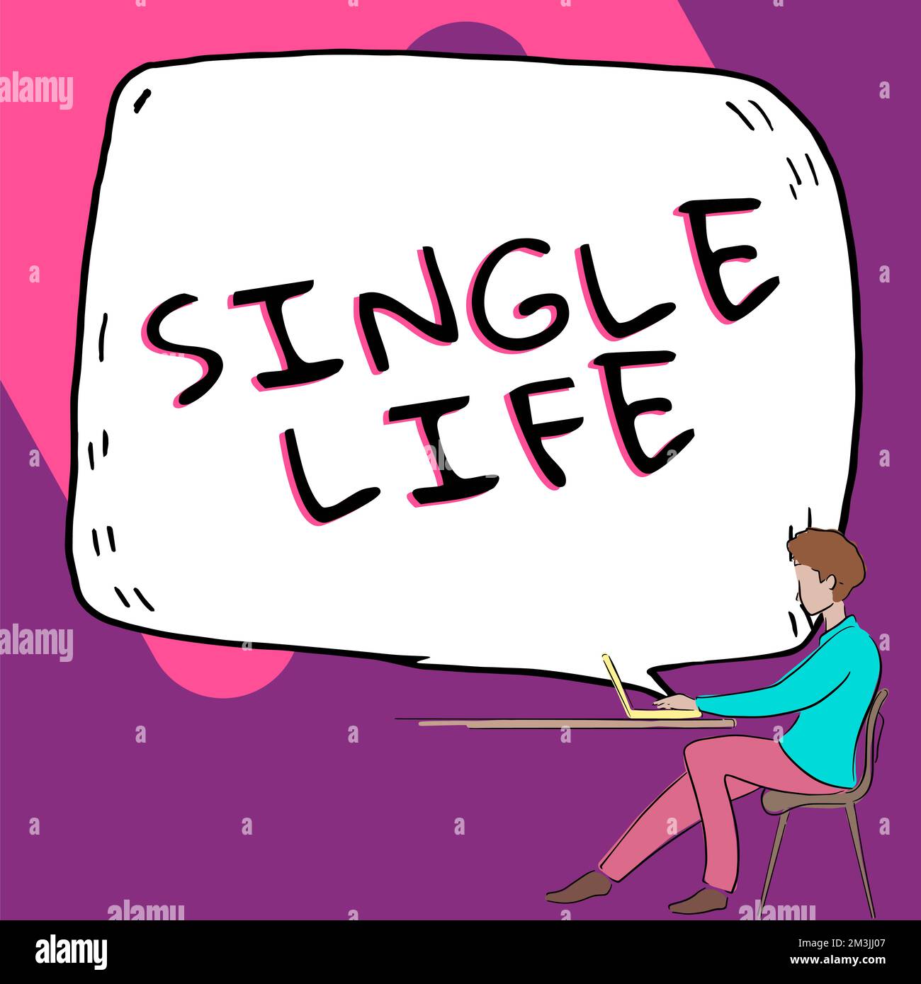 Signo de texto que muestra Single Life. Concepto Significado No prometido a  alguien o algo más Persona casada Fotografía de stock - Alamy