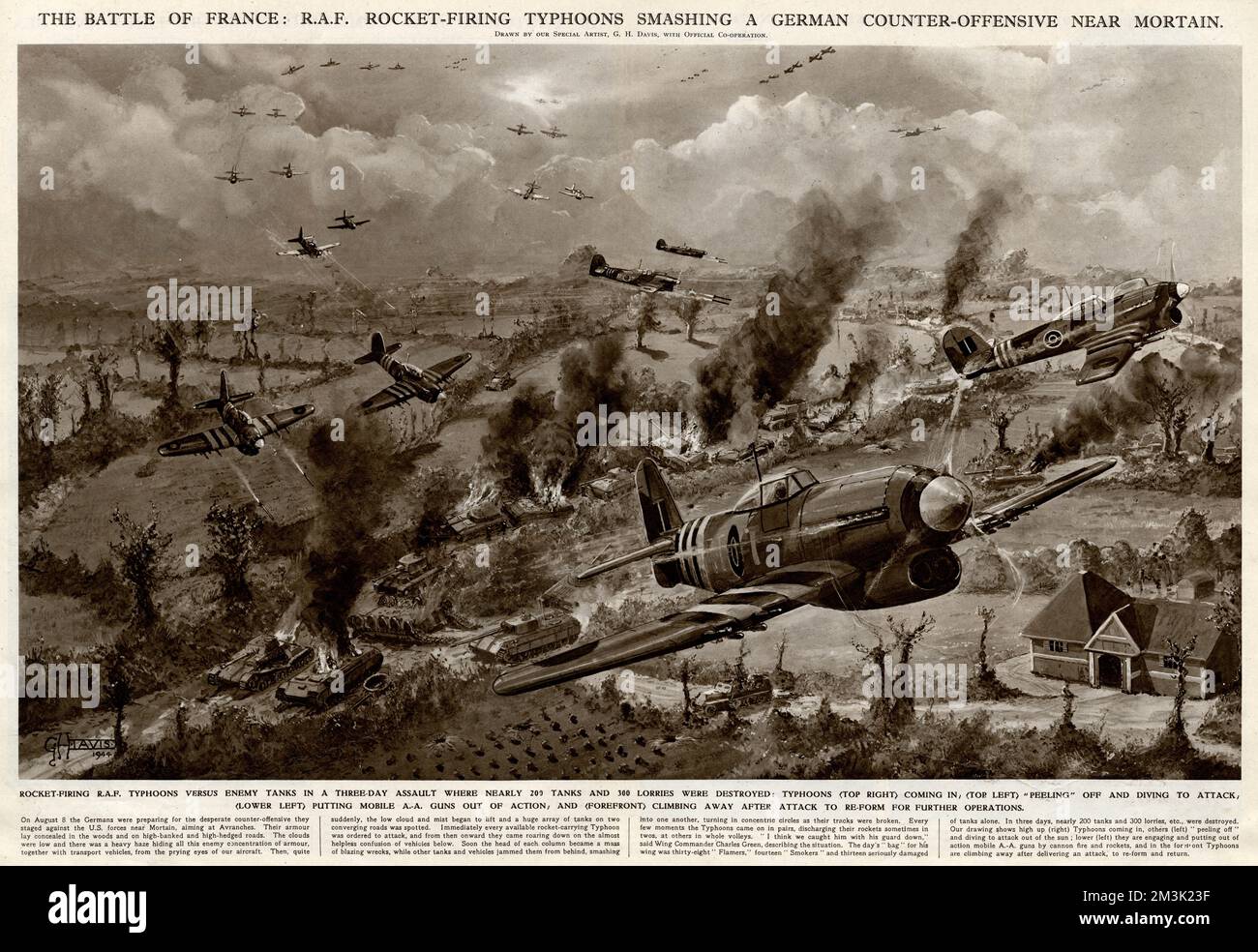 La batalla de Francia. Tifones de la Real Fuerza Aérea, cazas