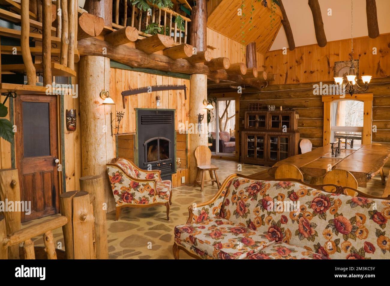 15 chimeneas interiores en cabañas de madera - CHIMENEAS CASA