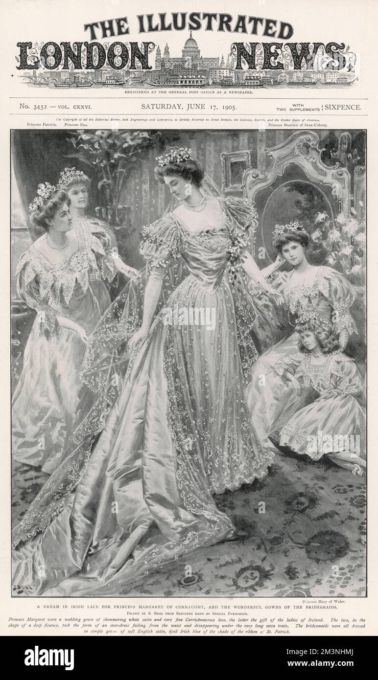 Princesa Margarita de Connaught, hija mayor del príncipe Arturo, duque de Connaught y Strathearn. 1905 Foto de stock