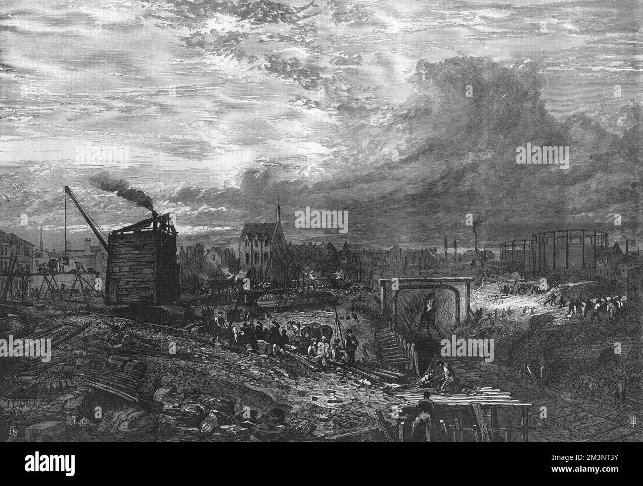 Antiguo ferrocarril midland Imágenes de stock en blanco y negro - Alamy