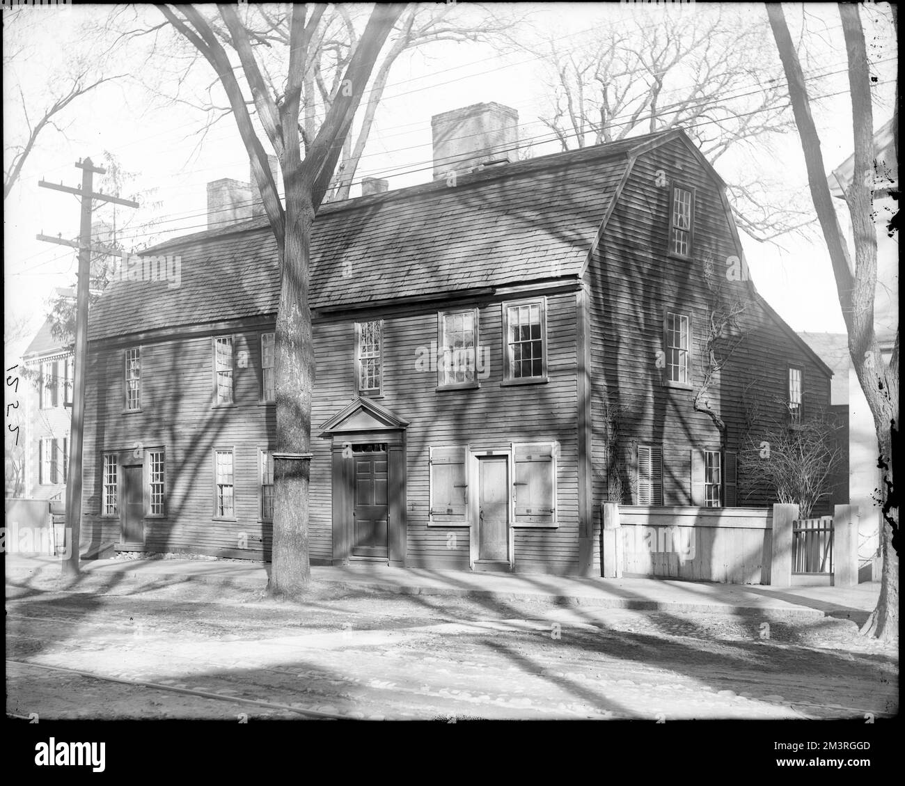 Salem, 371 Essex Street, Jeffrey Lang House, Casas. Frank Cousins - Colección de Negativos de Plato de Cristal Foto de stock