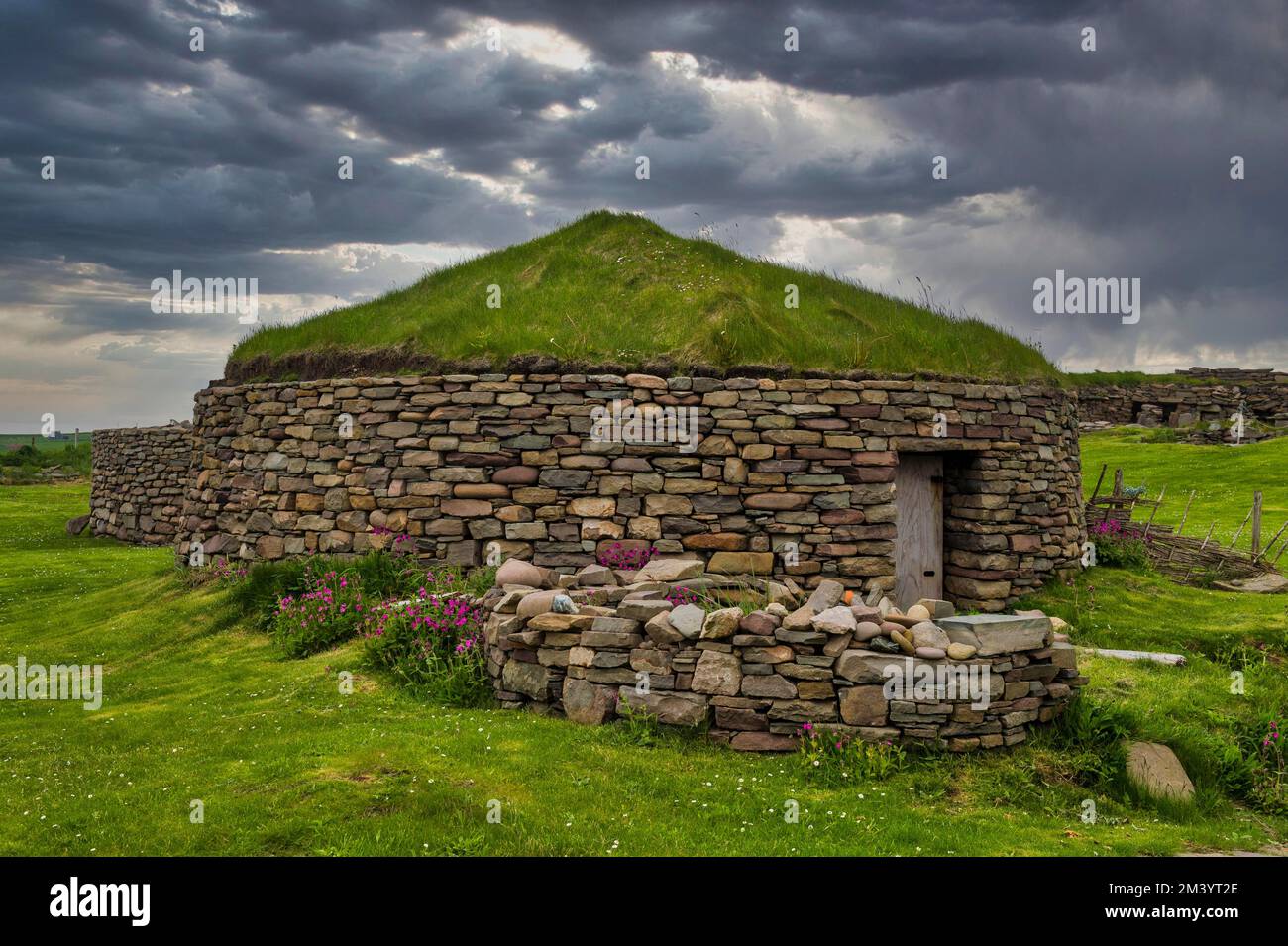 Catpund Norse Historical Place, Islas Shetland, Reino Unido Foto de stock