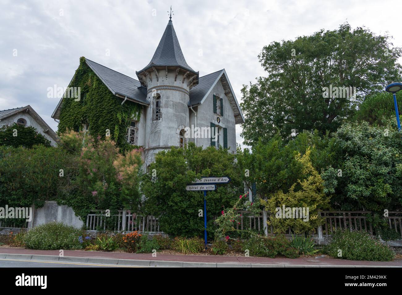 Arquitectura francesa en Le Crotoy, Picardie. Foto de stock