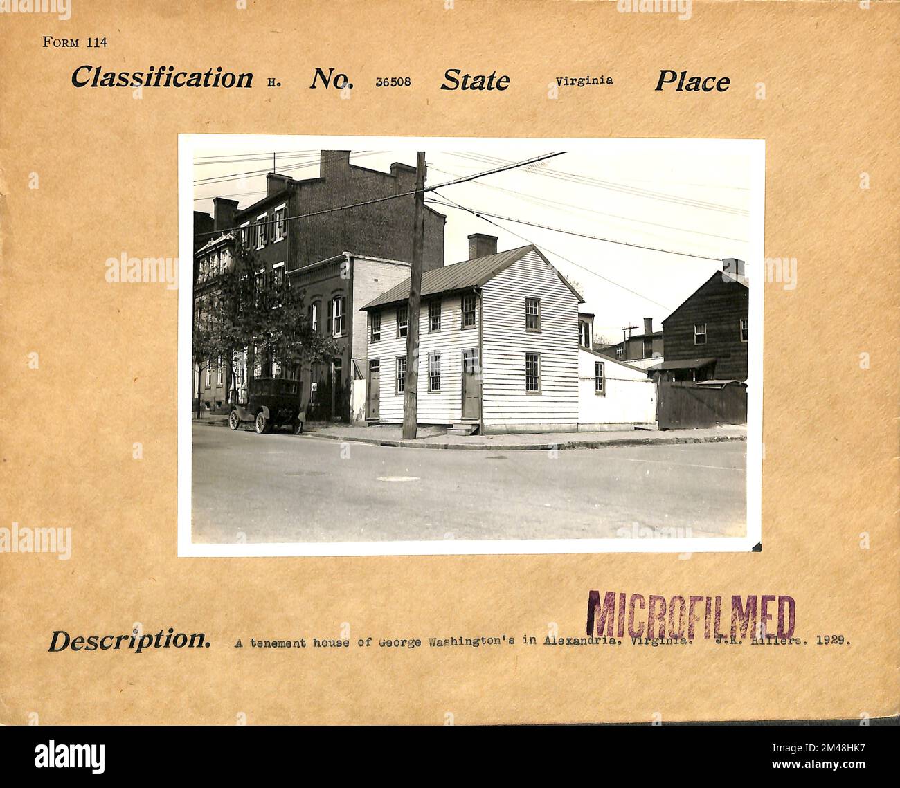 Una casa de inquilinos de Washington en Alexandria, Virginia