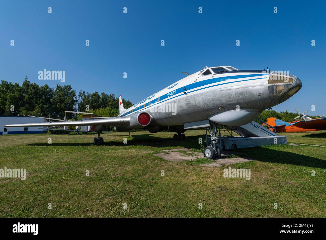Museo de Aviones de Ulyanovsk, Ulyanovsk, Rusia Foto de stock
