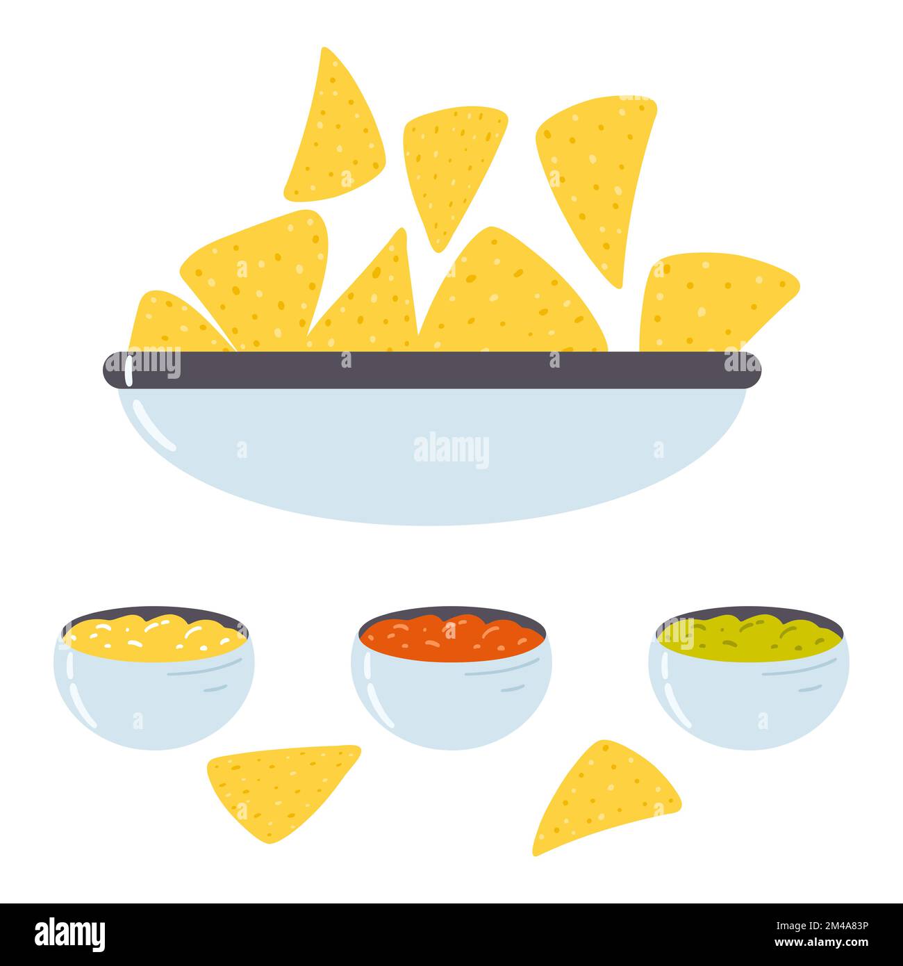 Tortillas de maiz blanco Imágenes vectoriales de stock - Alamy