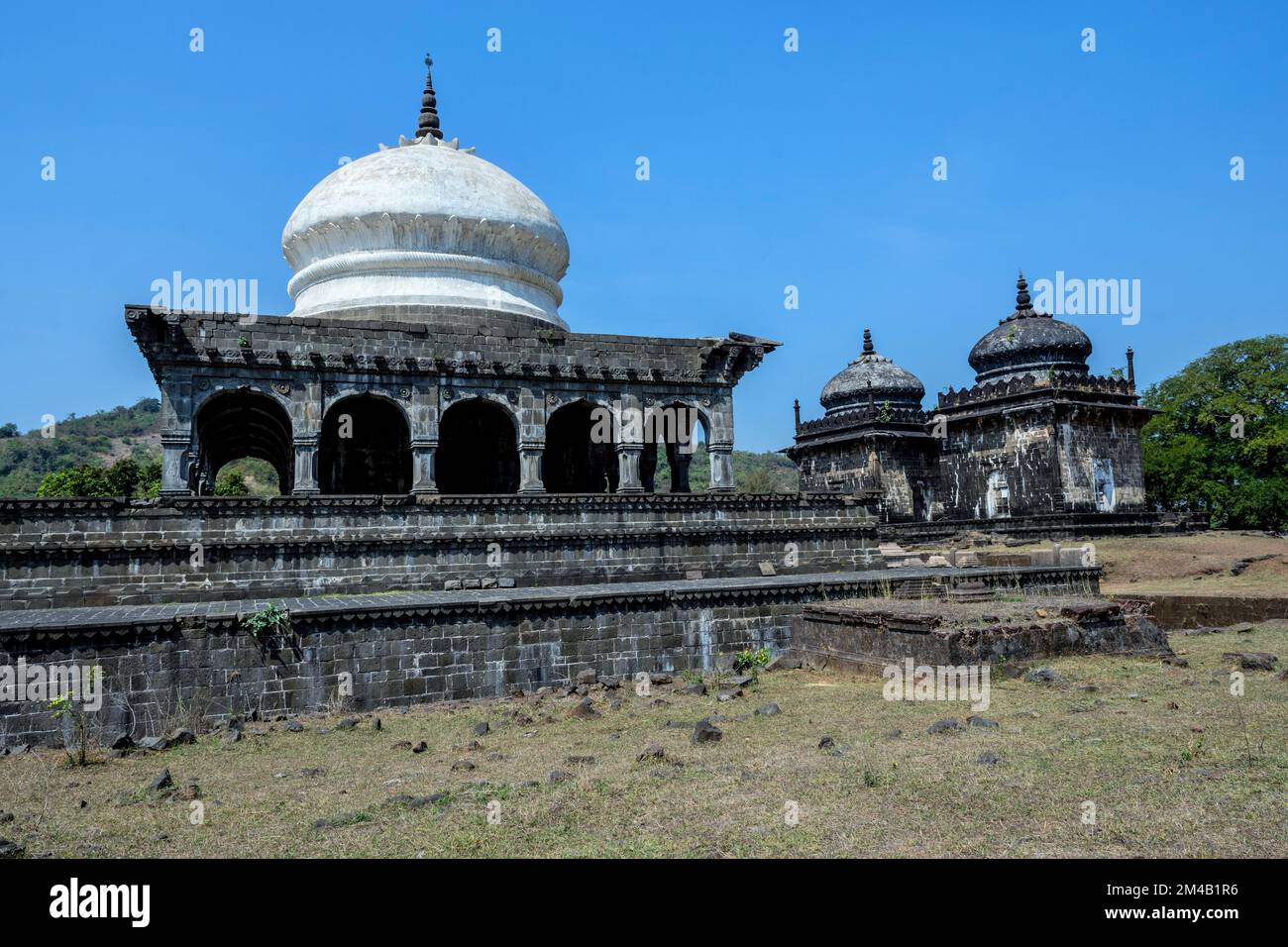 Tumbas de Khokari, Murud, Janjira, Raigad, Maharashtra, India Foto de stock