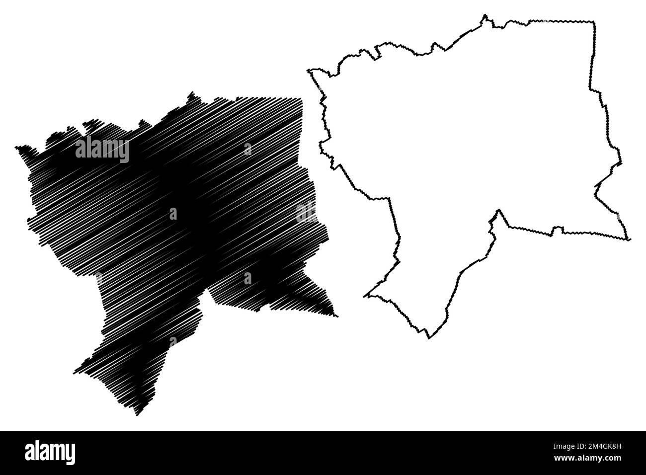 Mapa del municipio Jiménez (Estado Libre y Soberano de Chihuahua