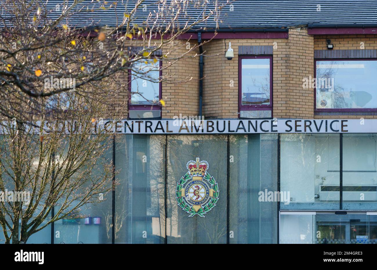 Servicio de ambulancia central del sur, Bicester, Oxfordshire, Reino Unido Foto de stock