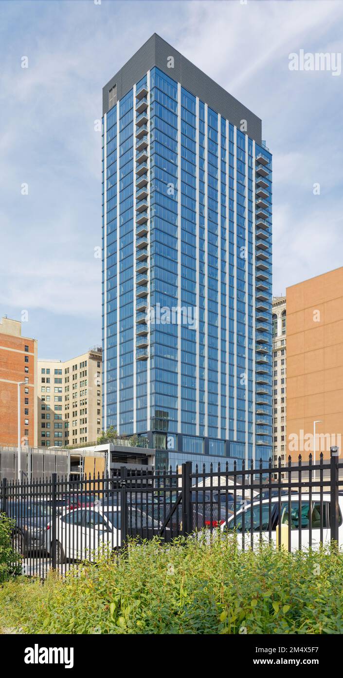 Playhouse Square Foundation construyó Lumen, una moderna torre de