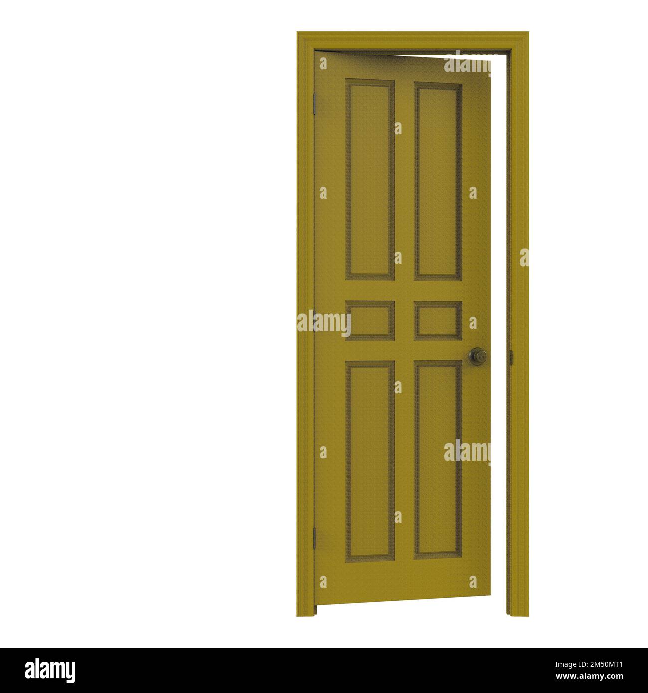 abrir puerta interior aislada cerrada representación de ilustración 3d  Fotografía de stock - Alamy