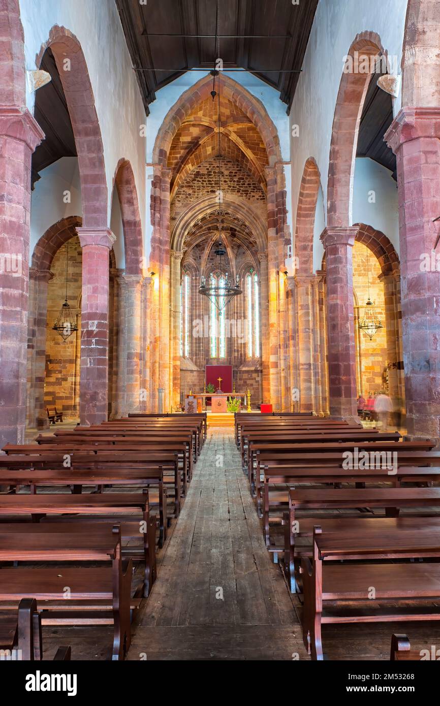 Iglesia de la Santa Misericordia o Iglesia de la Misericordia, Interior, Silves, Algarve, Portugal Foto de stock
