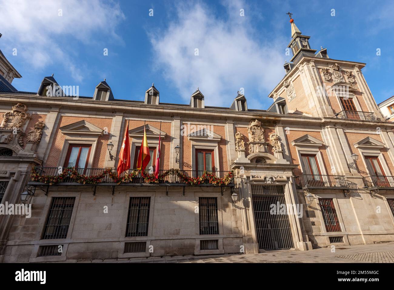 Fachada de la Casa De La Villa, 1692, el antiguo ayuntamiento en Plaza
