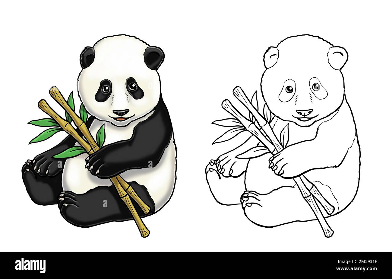 Cómo dibujar un Oso Panda Kawaii   COMODIBUJARCLUB