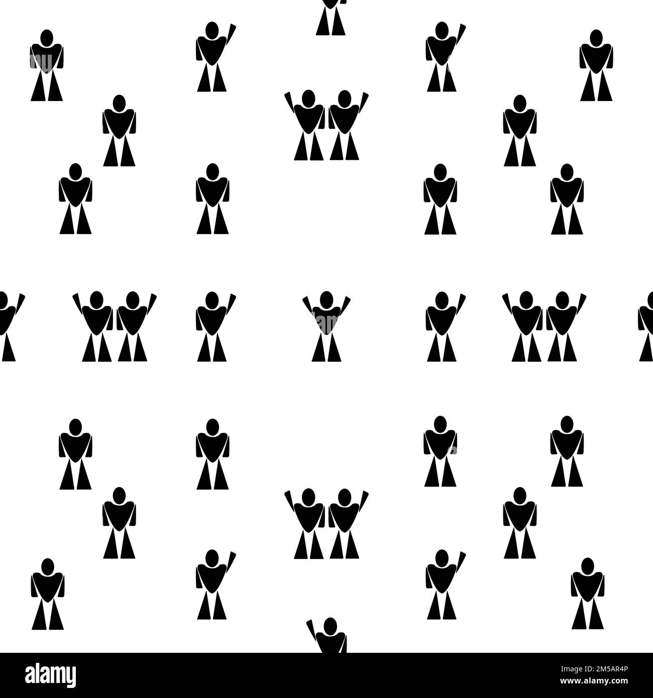 Icono De Personas Grupo De Personas Icono Grupo De Personas Con La Mano Levantada Vector 4534