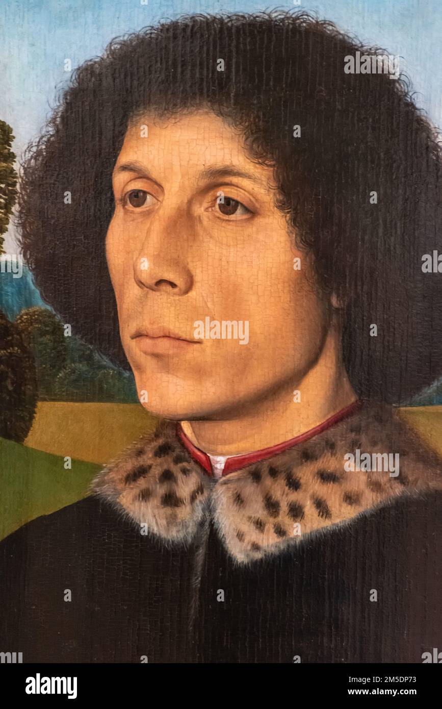 Retrato medieval del noble italiano feo Foto de stock
