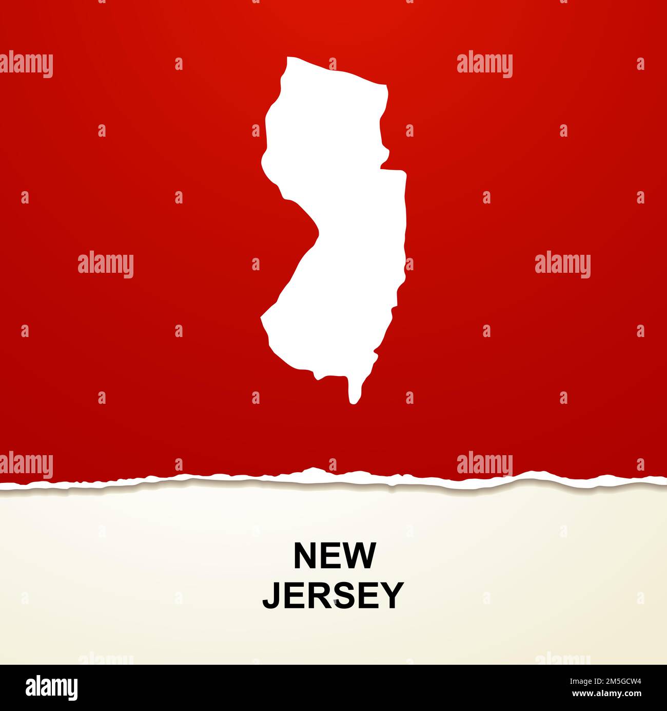 Mapa de Nueva Jersey antecedentes vectoriales Ilustración del Vector