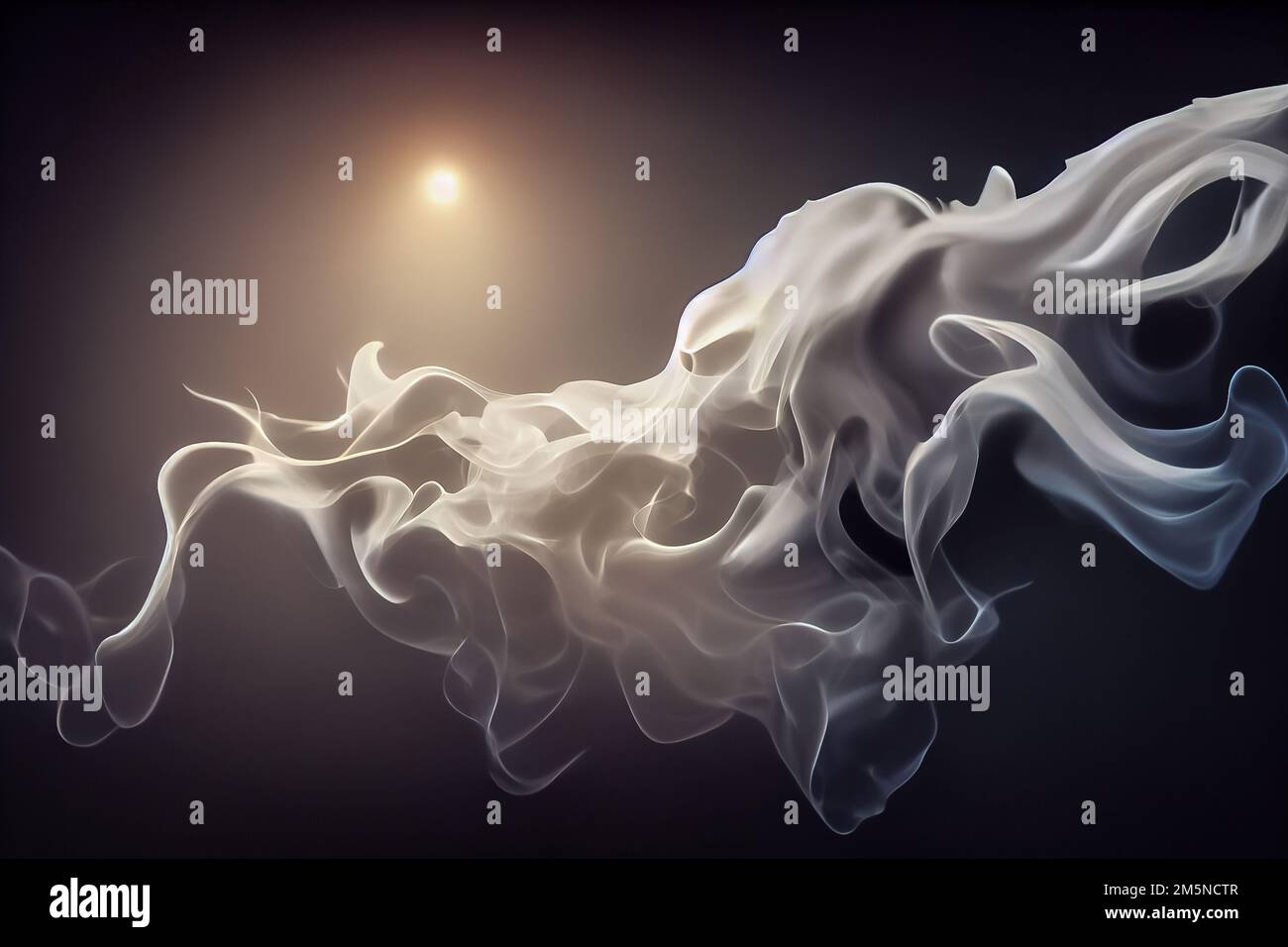 Ilustración generativa de AI de niebla curva blanca, humo, nubes, fuego y  fondo oscuro con foco. Ilustración abstracta arte. Textura de patrón,  utilizar Fotografía de stock - Alamy