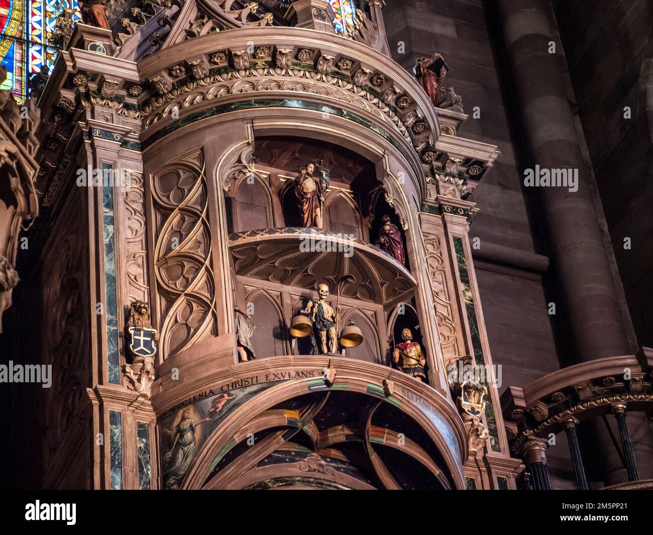 Catedral de Estrasburgo Reloj Astronómico Foto de stock