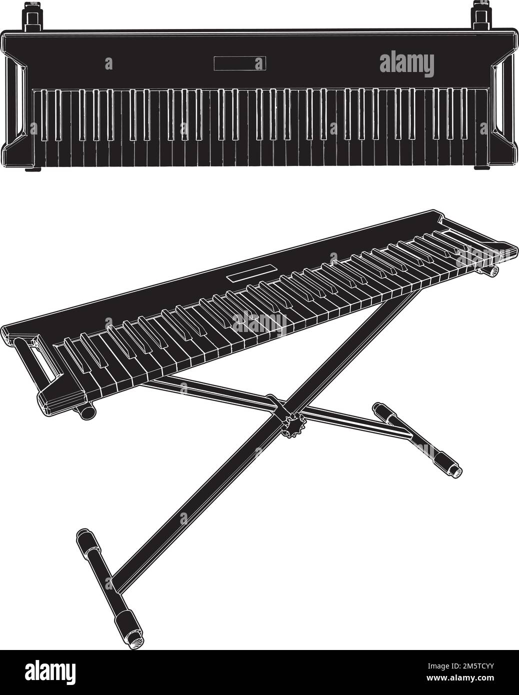 Instrumentos musicales electronicos Imágenes de stock en blanco y negro -  Alamy