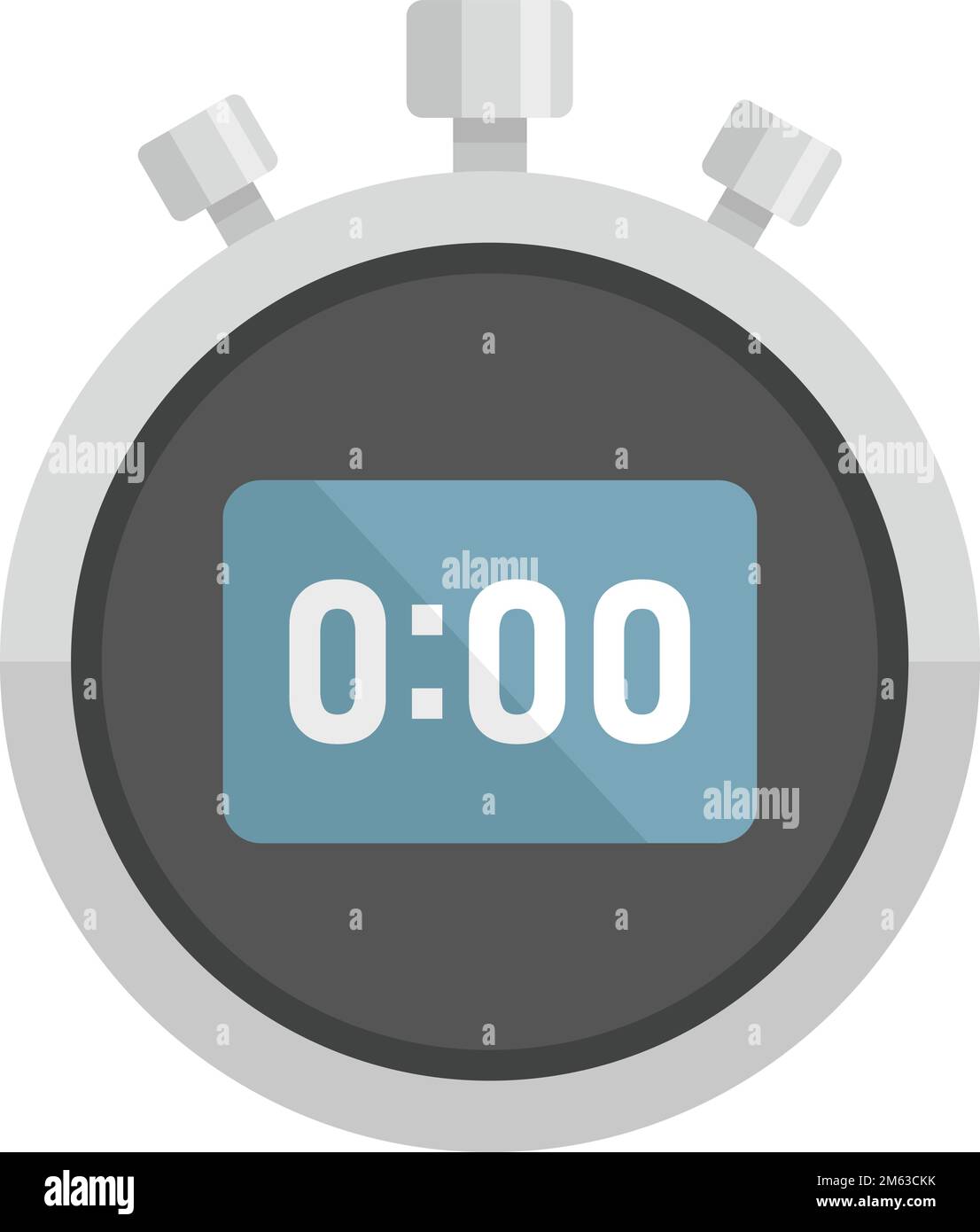 Icono Aislado Reloj Del Cronómetro Ilustración del Vector