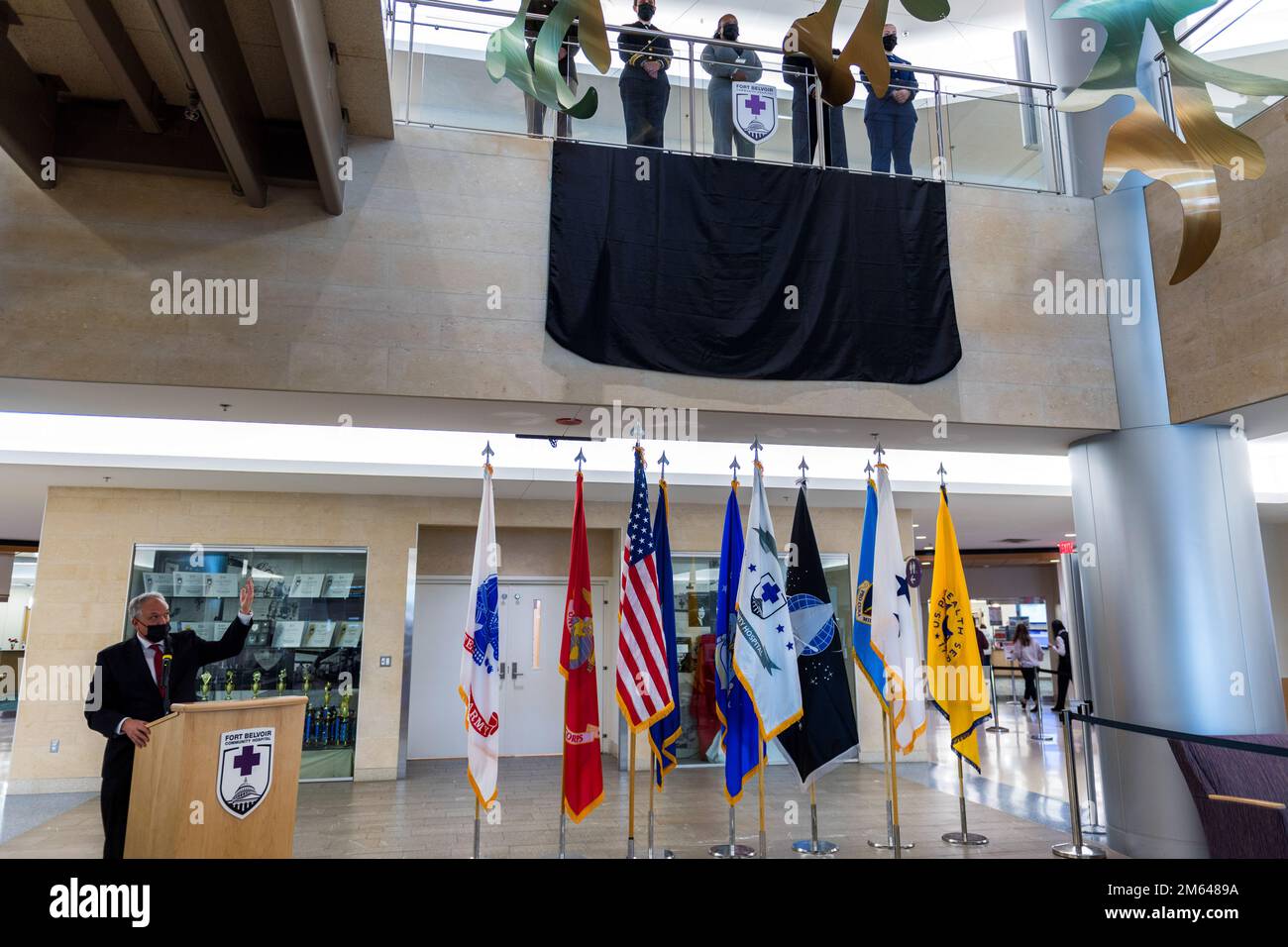 FORT BELVOIR, VA. (30 de marzo de 2022) Miembros del personal