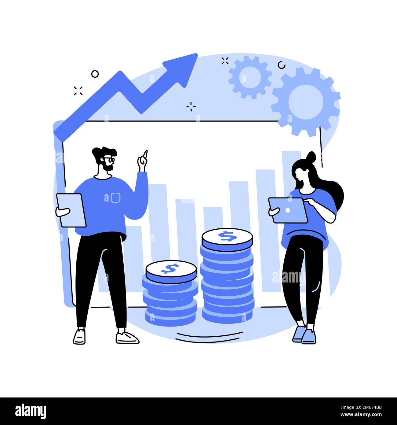 Marketing inversión resumen concepto vector ilustración. Rentabilidad