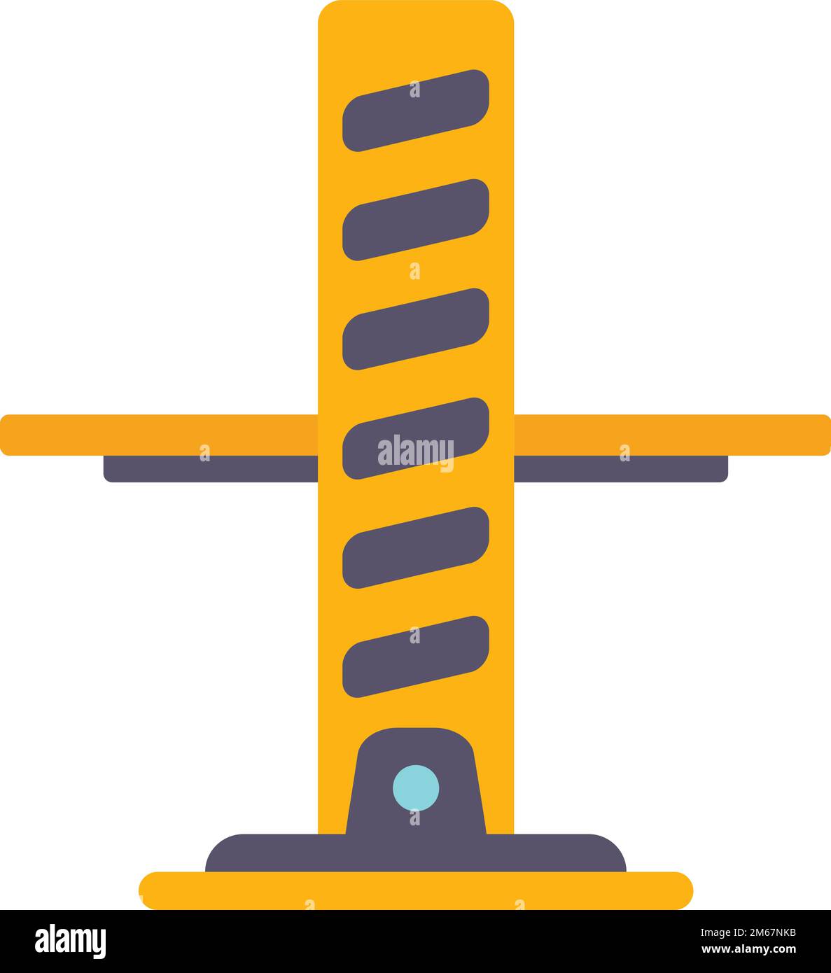 Icono de rampa elevadora de automóviles vector plano reparación de garaje  vehículo automático aislado