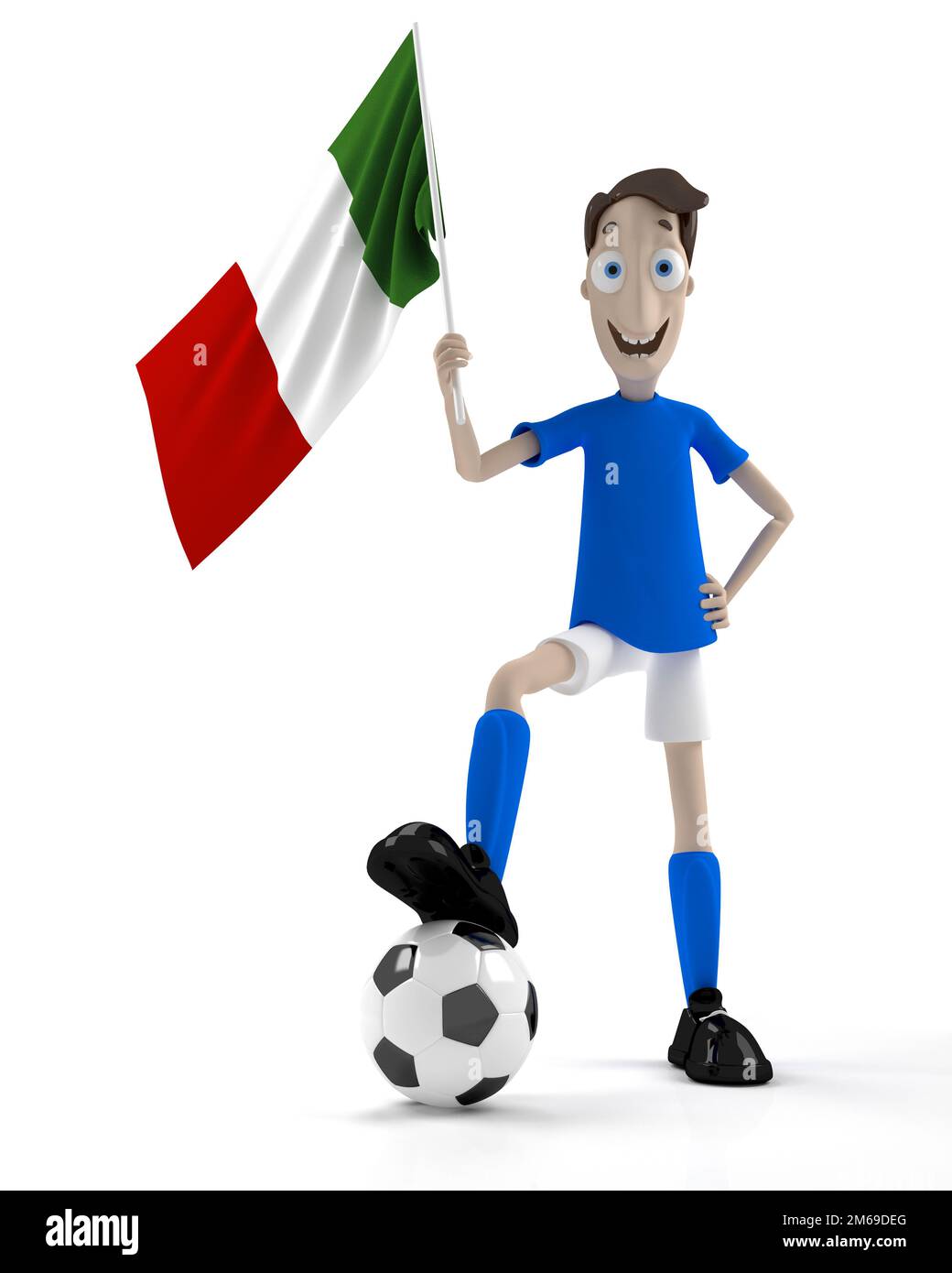 Jugador de fútbol italiano Fotografía de stock Alamy