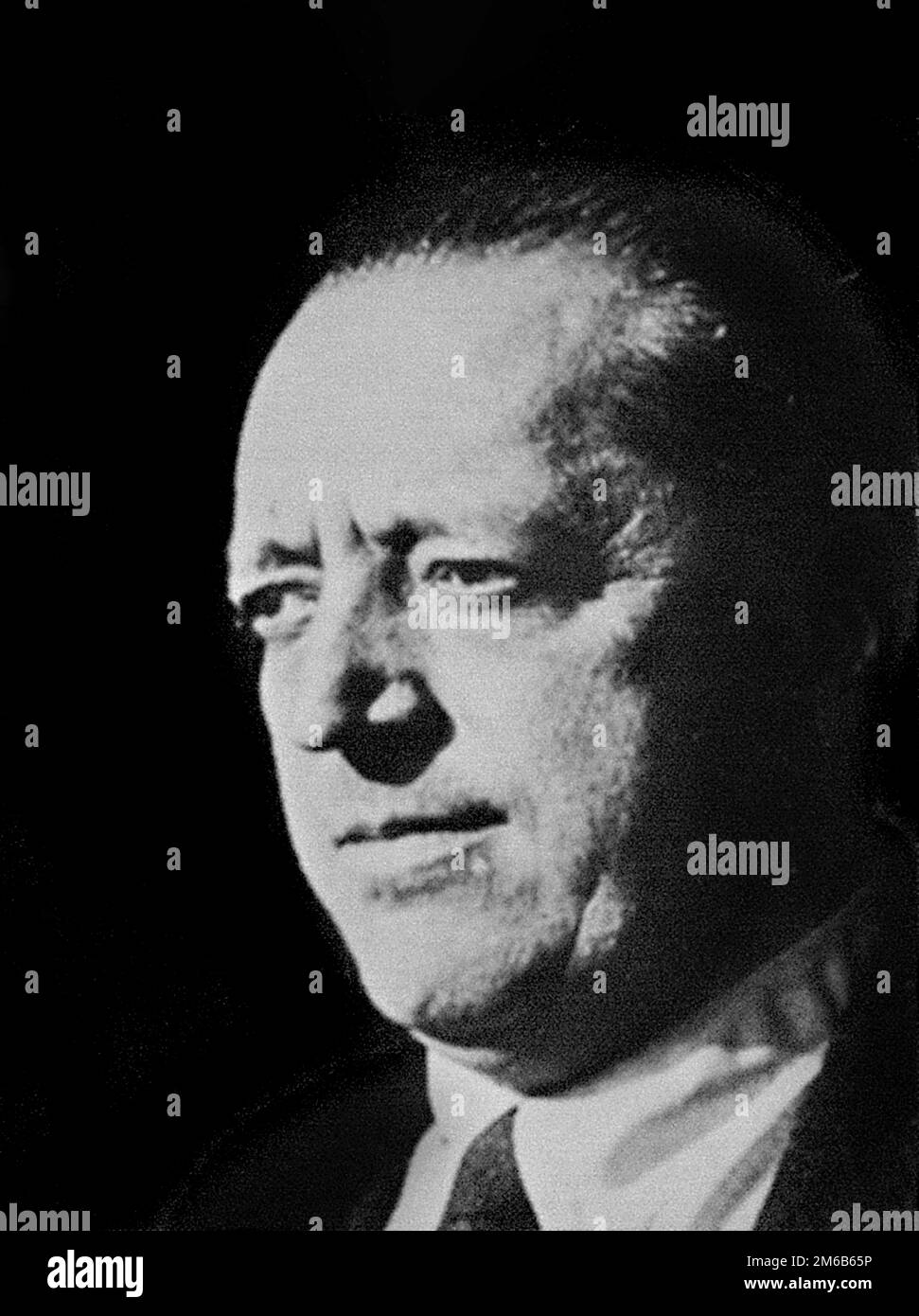 Mies van der Rohe. Retrato del arquitecto alemán / americano, Ludwig Mies van der Rohe (1886