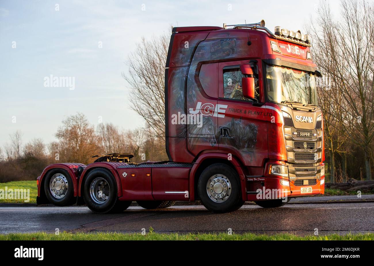 Camión Scania S580 de 2017 16353 cc Foto de stock