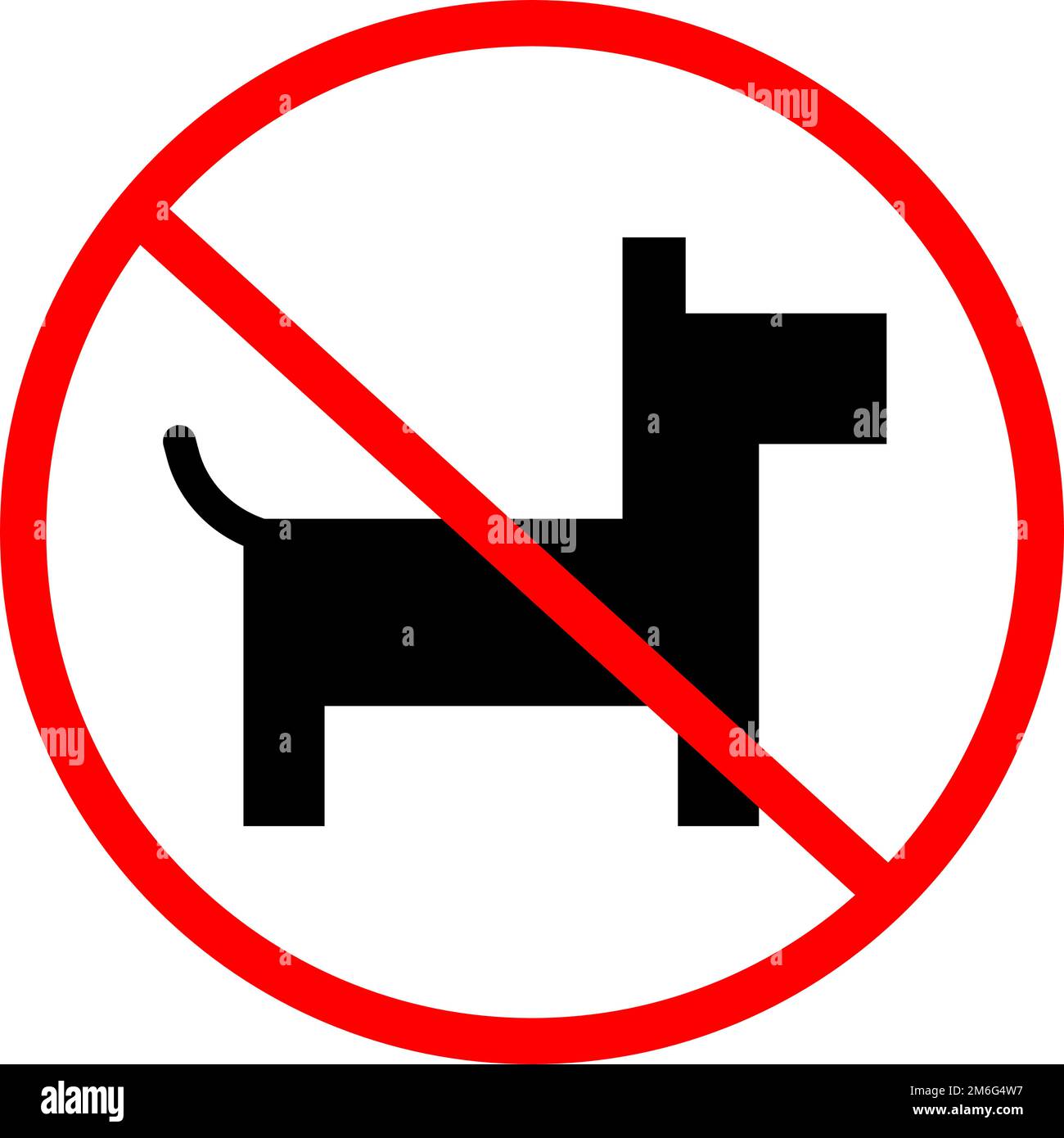 No se admiten animales. Restricciones para mascotas. Vectores editables. Ilustración del Vector