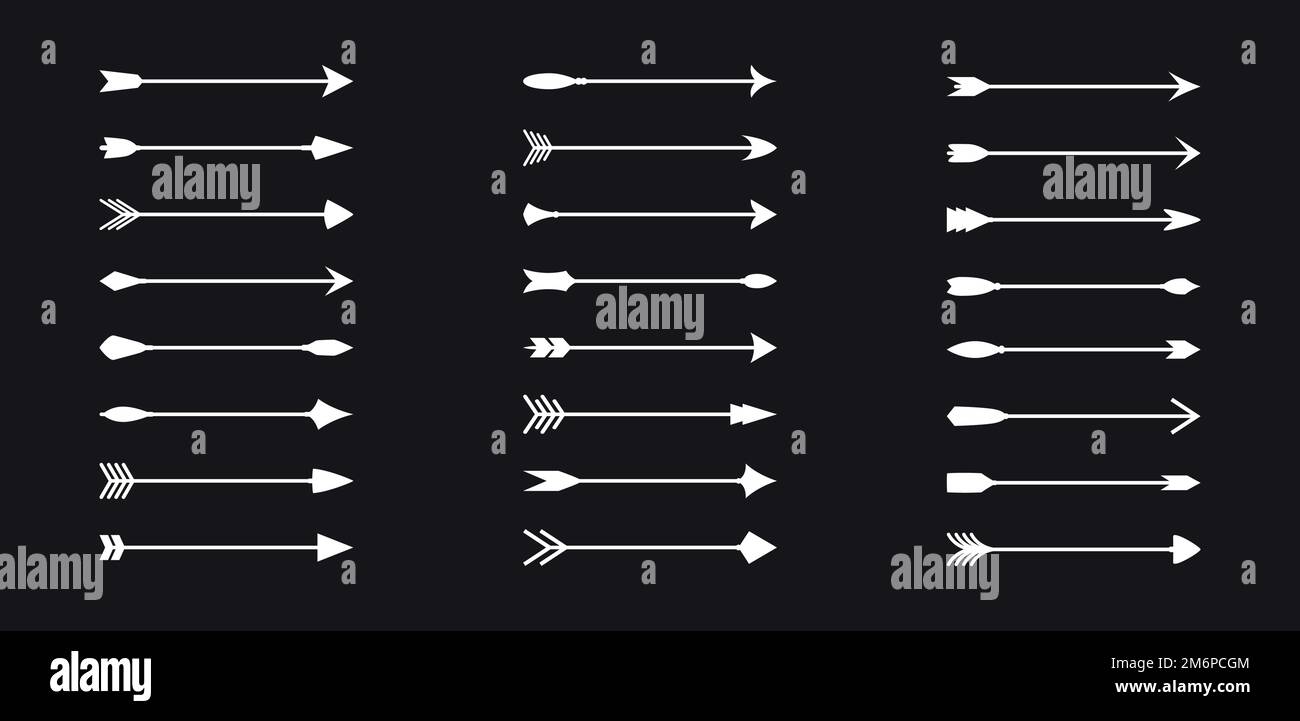 https://c8.alamy.com/compes/2m6pcgm/conjunto-de-flechas-sobre-fondo-negro-ilustracion-vectorial-2m6pcgm.jpg