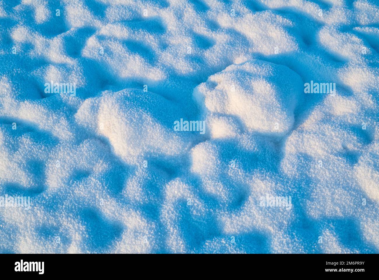 Patrón de nieve helada en un campo. REINO UNIDO Foto de stock