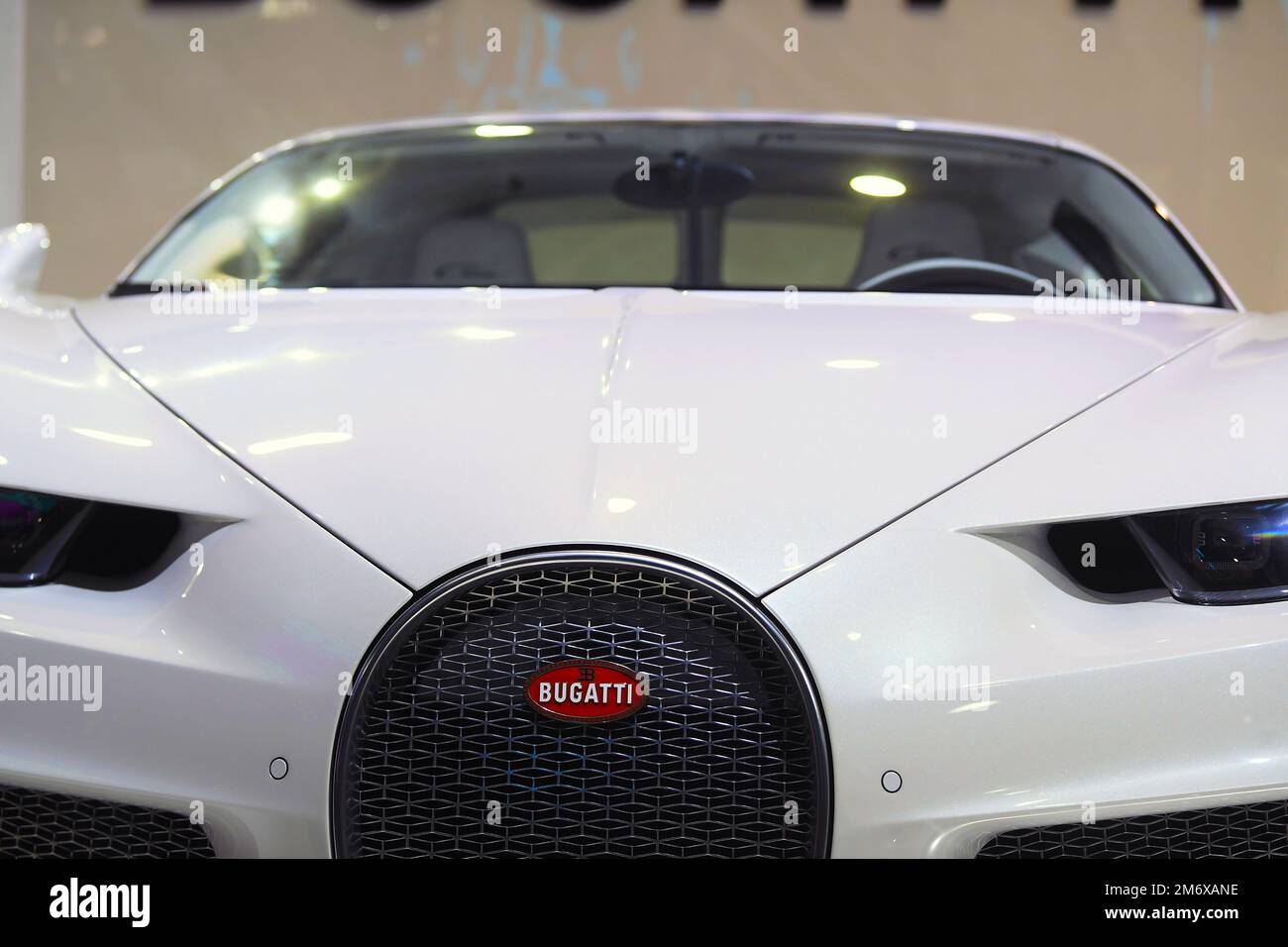 Las Vegas, EE.UU. 05th de enero de 2023. Un Bugatti Chiron se muestra  durante CES 2023 en el Centro de Convenciones de Las Vegas en Las Vegas, NV  el 5 de enero