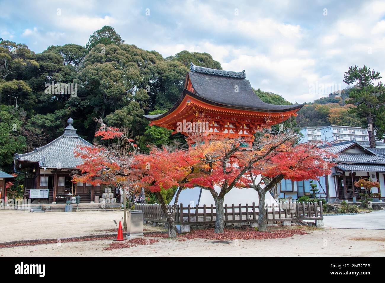Hiroshima Japón 3rd de diciembre de 2022 El campanario del templo