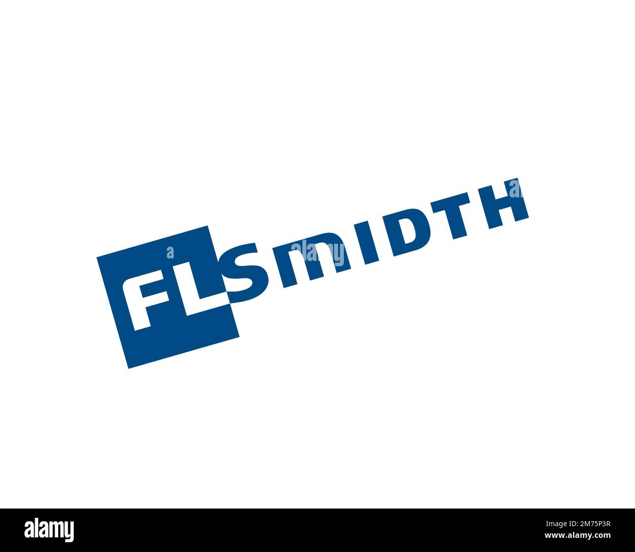 FLSmidth, logotipo girado, fondo blanco Fotografía de stock Alamy