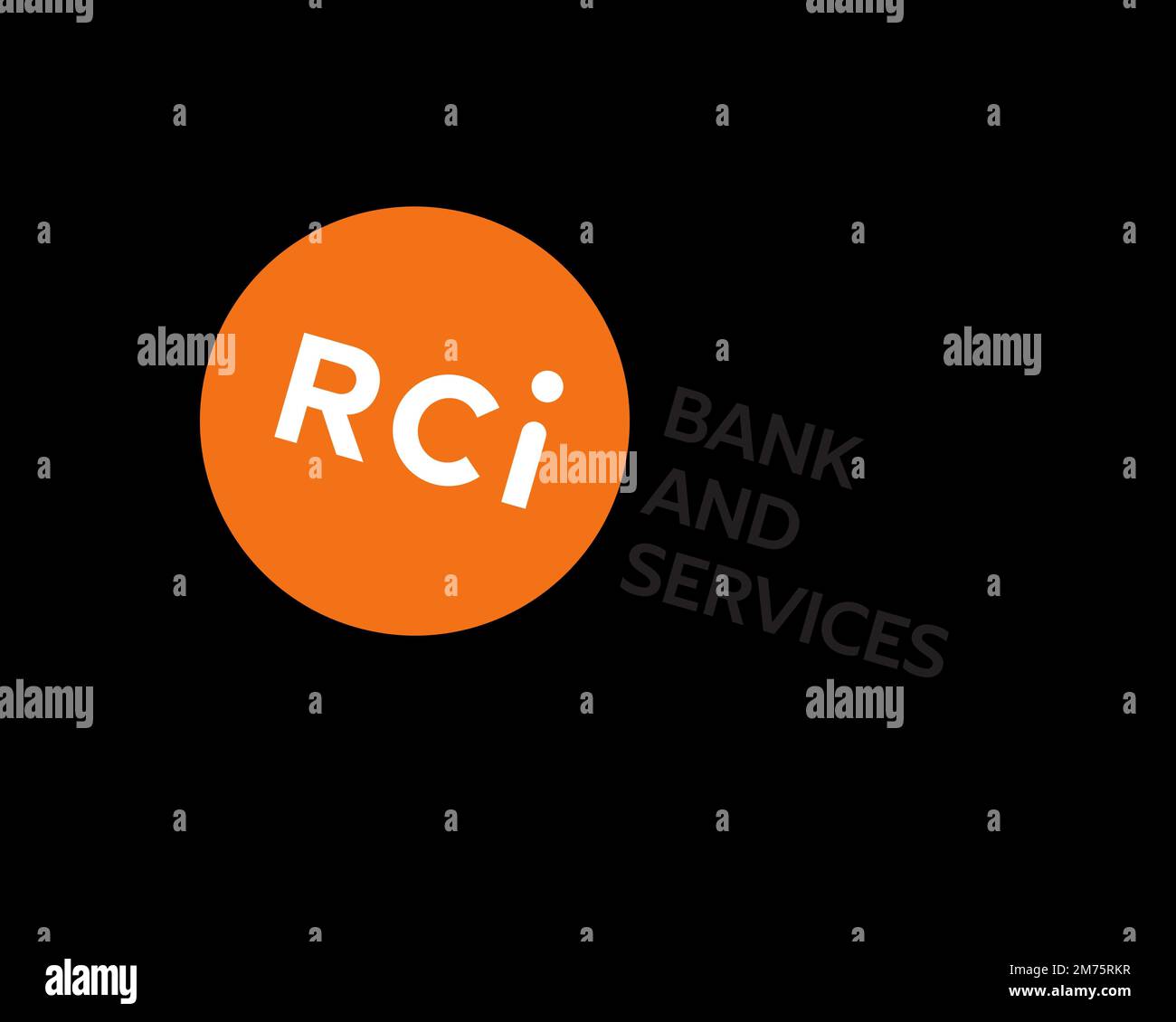 RCI Banque, logotipo girado, fondo negro B Fotografía de stock - Alamy