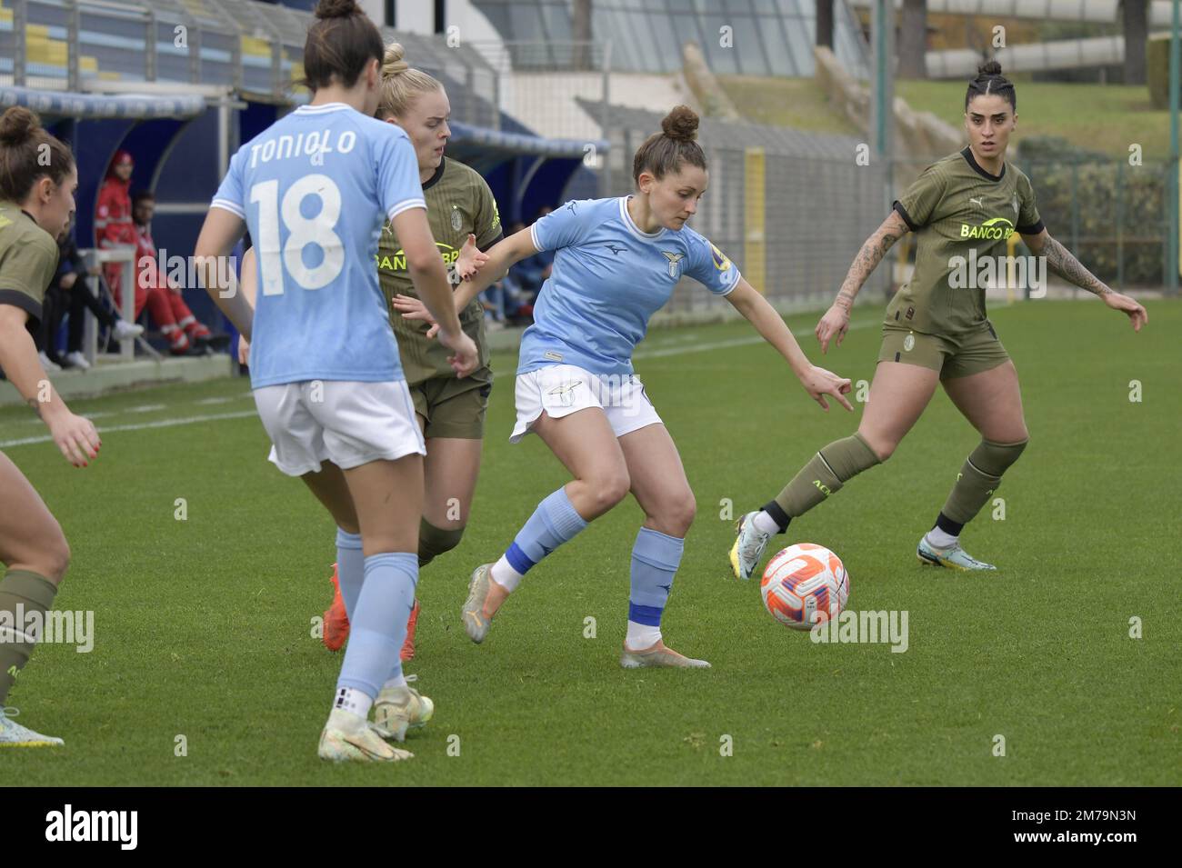 Teresa Claudia Pires Neto (ACF Fiorentina Femminile) during AC Milan vs ACF  Fiorentina femminile, Italian f - Photo .LiveMedia/Francesco Scaccianoce  Stock Photo - Alamy